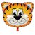 Lalantopparties Jungle theme Printed Large Tiger Head Foil Balloon birthday, Multi Pack of 1
