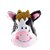 Lalantopparties Jungle theme Printed Large Cow Head Foil Balloon birthday, Multi Pack of 1