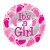 Lalantopparties Its a Girl Printed Foil Balloon Round Pink Feet printed 18 inch Multi pack of 1