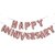 Lalantopparties Happy anniversary Letter Foil Balloon Alphabet Balloon Rose Gold Pack of 1