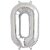 Lalantopparties Number foil balloon 32 inch 0 number party decoration,birthday,Silver Pack of 1