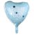Lalantopparties Baby Boy Printed Foil Balloon heart shape on Blue heart 18 inch Multi Pack of 1