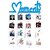 Khush Its Amazing Wood Blue Moments Hanging Photo Display, DIY Picture Photo Frame Collage Set Includes Multi colour Clips