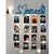 Khush Its Amazing Home Decor Wood Blue Moments With LED Light Hanging Photo Display, DIY Picture Photo Frame Collage Set Includes Multi colour Clips