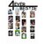 Khush Its Amazing Home Decor Wood 4 Ever Bestie Hanging Photo Display, DIY Picture Photo Frame Collage Set Includes Multi colour Clips