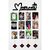 Khush Its Amazing Home Decor Wood Moments With Squre Heart Hanging Up Down Hanging Photo Display, DIY Picture Photo Frame Collage Set Includes Multi colour Clips