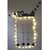 Khush Its Amazing Home Decor Wood Moments 4 Star With Squre Heart Hanging Up Down LED Light Hanging Photo Display, DIY Picture Photo Frame Collage Set Includes Multi colour Clips
