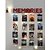 Khush Its Amazing Home Decor Wood Maroon Memories With LED Light Hanging Photo Display, DIY Picture Photo Frame Collage Set Includes Multi colour Clips