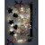 Khush Its Amazing Home Decor Wall Hanging Hand Made Black Stick With Star, Heart And LED Light Photo Display DIY Picture Photo Frame Collage Set Includes Multi colour Clips