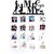 Khush Its Amazing Wood Mr And Mrs Hanging Photo Display, DIY Picture Photo Frame Collage Set Includes Multi colour Clips