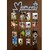Khush Its Amazing Home Decor Wood White Moments With LED Light Hanging Photo Display, DIY Picture Photo Frame Collage Set Includes Multi colour Clips