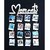 Khush Its Amazing Wood White Moments Hanging Photo Display, DIY Picture Photo Frame Collage Set Includes Multi colour Clips