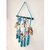 Khush Its Amazing Home Decor Wall Hanging Hand Made Black Stick With Macrame Blue 5 Line Rope Photo Display ,DIY Picture Photo Frame Collage Set Includes Multi colour Clips