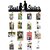 Khush Its Amazing Wood Best Ever Sister Hanging Photo Display, DIY Picture Photo Frame Collage Set Includes Multi colour Clips