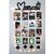 Khush Its Amazing Home Decor Wood Moments With Squre Heart Hanging Up Down LED Light Hanging Photo Display, DIY Picture Photo Frame Collage Set Includes Multi colour Clips