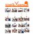 Khush Its Amazing Home Decor Wood Orange School Days Picture Photo Frame for Wall Decor Photos Artworks Prints Multi Pictures Organizer & Hanging Display Frames with Wood Clips