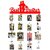Khush Its Amazing Home Decor Wood Red Best Ever Brother Picture Photo Frame for Wall Decor Photos Artworks Prints Multi Pictures Organizer & Hanging Display Frames with Wood Clips