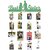 Khush Its Amazing Home Decor Wood Light Green Best Ever Sister Picture Photo Frame for Wall Decor Photos Artworks Prints Multi Pictures Organizer & Hanging Display Frames with Wood Clips