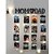 Khush Its Amazing Home Decor Wood Mom Dad With LED Light Hanging Photo Display, DIY Picture Photo Frame Collage Set Includes Multi colour Clips