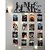 Khush Its Amazing Home Decor Wood Mr And Mrs With LED Light Hanging Photo Display, DIY Picture Photo Frame Collage Set Includes Multi colour Clips