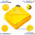 TRUPACK 32x28ft Virgin HDPE Tarpaulin-130 GSM, Heavy Duty, Multi Purpose Tarpaulin Tent (Yellow)