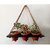 Khush Its Amazing Wood Hanging Planter Shelf Plant Hanger Decorative Flower Pot Rack with Rope Home Decor Hanging Planter ( 3 Pot Black Planter)