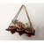 Khush Its Amazing Wood Hanging Planter Shelf Plant Hanger Decorative Flower Pot Rack with Rope Home Decor Hanging Planter ( 3 Pot Black Planter)