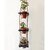 Khush Its Amazing Wood Hanging Planter Shelf Plant Hanger Decorative Flower Pot Rack with Rope Home Decor Hanging Planter (3 Tier Pot Black)