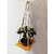 Khush Its Amazing Plant Macrame Hanger Shelf Indoor Hanging Planter Shelf Plant Hanger Shelf Boho Home Decor Cotton Rope (Yellow)