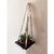 Khush Its Amazing Plant Macrame Hanger Shelf Indoor Hanging Planter Shelf Plant Hanger Shelf Boho Home Decor Cotton Rope (Black)