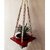 Khush Its Amazing Plant Macrame Hanger Shelf Indoor Hanging Planter Shelf Plant Hanger Shelf Boho Home Decor Cotton Rope (Maroon)