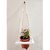 Khush Its Amazing Plant Macrame Hanger Shelf Indoor Hanging Planter Shelf Plant Hanger Shelf Boho Home Decor Cotton Rope (White)