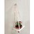 Khush Its Amazing Plant Macrame Hanger Shelf Indoor Hanging Planter Shelf Plant Hanger Shelf Boho Home Decor Cotton Rope (White)