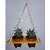Khush Its Amazing Plant Macrame Hanger Shelf Indoor Hanging Planter Shelf Plant Hanger Shelf Boho Home Decor Cotton Rope with LED Light (Yellow)