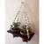 Khush Its Amazing Plant Macrame Hanger Shelf Indoor Hanging Planter Shelf Plant Hanger Shelf Boho Home Decor Cotton Rope (Black)
