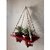 Khush Its Amazing Plant Macrame Hanger Shelf Indoor Hanging Planter Shelf Plant Hanger Shelf Boho Home Decor Cotton Rope (Maroon)