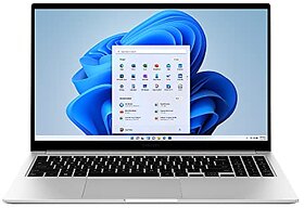 Samsung Galaxy Book2 Intel 12th Gen core i5 39.6cm (15.6,) FHD LED Thin , Light Laptop (8 GB/512 GB SSD/Windows 11/MS Office/Backlit Keyboard/Finger Print Reader/Silver/1.55Kg) NP750XED-KC1IN