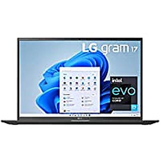 LG Gram 17 Intel Evo 11th Gen i7 Thin , Light Laptop 2K+ IPS 16:10 Display 16 GB RAM/ 512 GB SSD/ Windows 11 / Iris Xe Graphics/ Thunderbolt 4/ USC -C x 2 / 1.35 kg Black/ 3Yr Warranty 17Z90P
