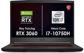 MSI GF65 Thin Core i7 10th Gen - (16 GB/1 TB SSD/Windows 10 Home/6 GB Graphics/NVIDIA GeForce RTX 3060/144 Hz) GF65 Thin 10UE-410IN Gaming Laptop(15.6 inch, Black, 1.86 kg)