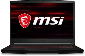 MSI GF63 Thin Core i7 10th Gen - (8 GB/1 TB HDD/256 GB SSD/Windows 10 Home/4 GB Graphics/NVIDIA GeForce GTX 1650 Max Q/60 Hz) GF63 Thin 10SCXR-1617IN / GF63 Thin 10SC-610IN Gaming Laptop(15.6 inch, Black, 1.86 KG)