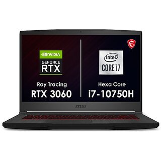 MSI GF65 Thin Core i7 10th Gen - (16 GB/1 TB SSD/Windows 10 Home/6 GB Graphics/NVIDIA GeForce RTX 3060/144 Hz) GF65 Thin 10UE-410IN Gaming Laptop(15.6 inch, Black, 1.86 kg)