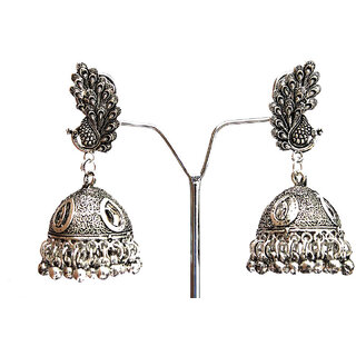 S L GOLD Peacock Parineeti Design Earring E29
