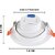 LED 3 WATT Spot Light, Down Light, COB light, Elegant ABS Body, Warm White Color Recessed Ceiling Lamp