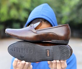 Shoeson Mens Brown Formal Loafer