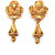 S L GOLD 1 Gram Micro Plated Flower Design Earring E2