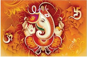 Slix Ganesh ji Multicolour Wall Sticker S-001 Size 12 X 18 inch