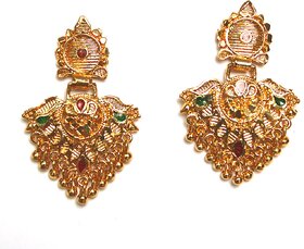 S L GOLD 1 Gram Micro Plated Enamel Earring