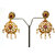 S L Gold 1 Gram Micro Plated Flower Design Earring