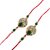 LUCKY JEWELLERY Designer Combo Green Color Tilak Shape (Pack of 2) Rakshabandan Rakhee