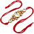 LUCKY JEWELLERY Designer Combo Golden Color Oval Shape (Pack of 2) Rakshabandan Rakhee
